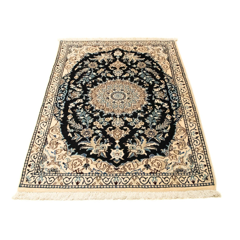 Tapete Persa - Nain - Royal - 133 x 83 cm - azul escuro