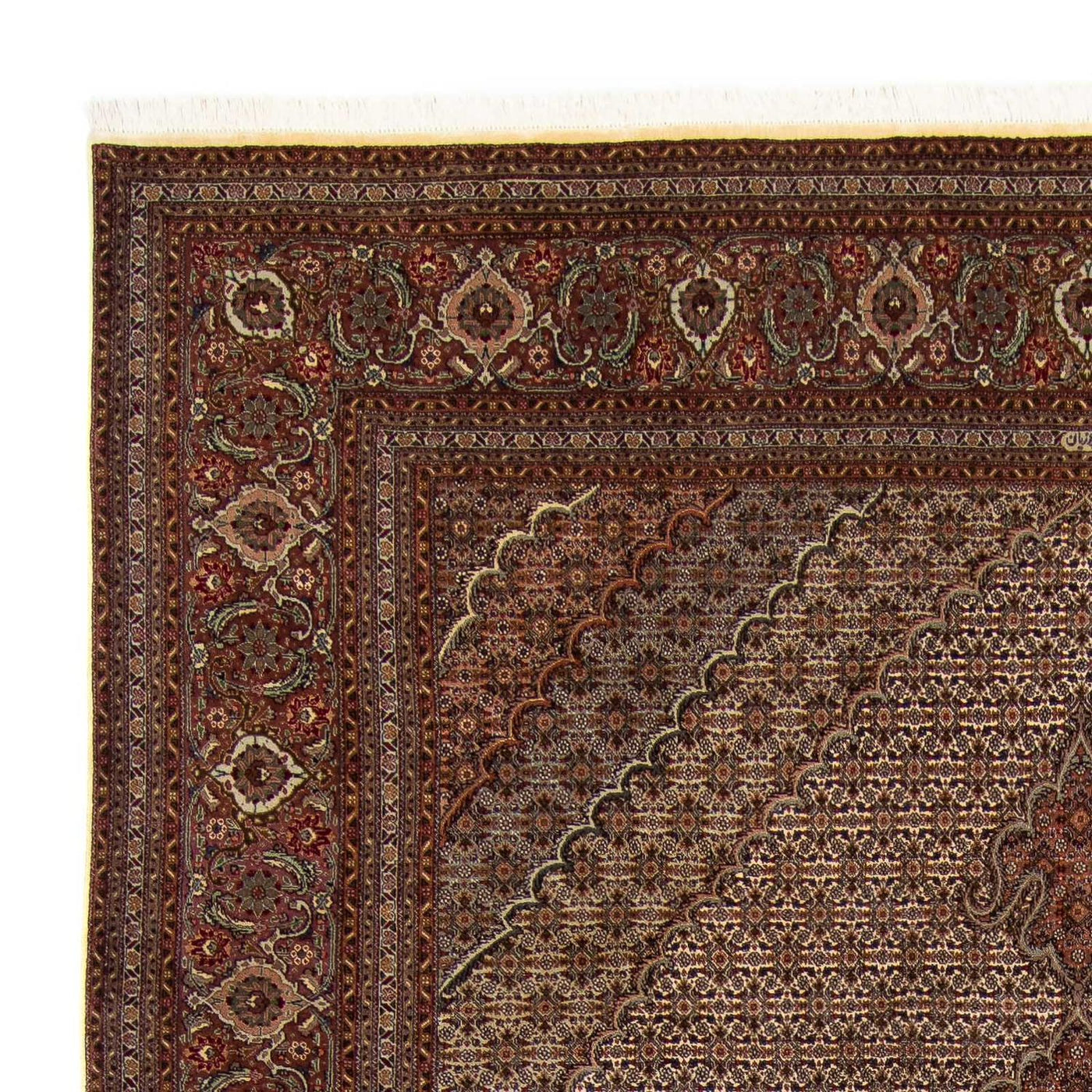 Tapete Persa - Tabriz - 353 x 245 cm - castanho