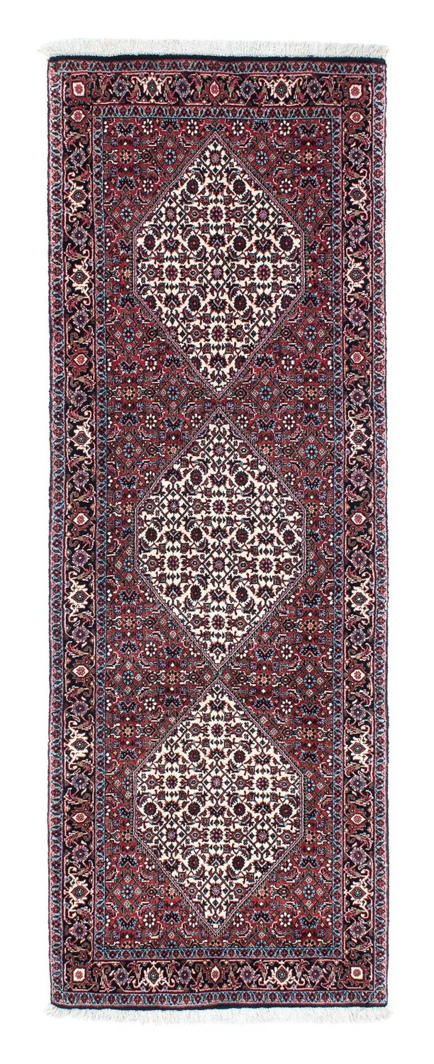 Corredor Tapete Persa - Bijar - 203 x 70 cm - azul escuro