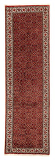 Corredor Tapete Persa - Bijar - 296 x 82 cm - vermelho escuro