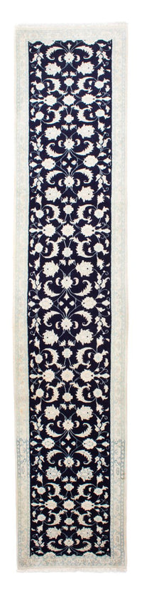Corredor Tapete Persa - Nain - 393 x 83 cm - azul escuro – product image