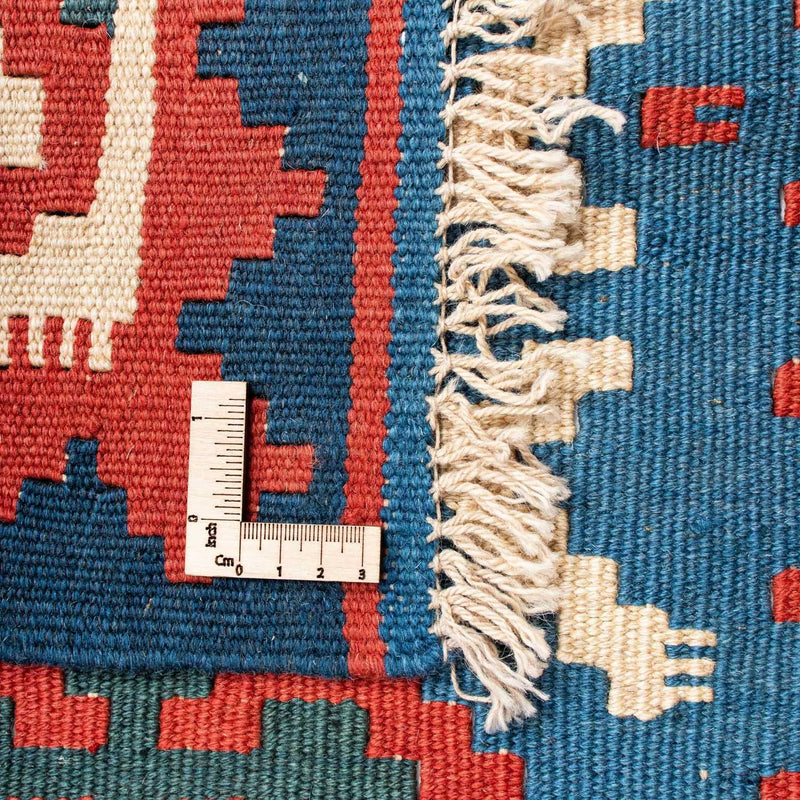 Tapete Kelim - Oriental - 188 x 122 cm - azul