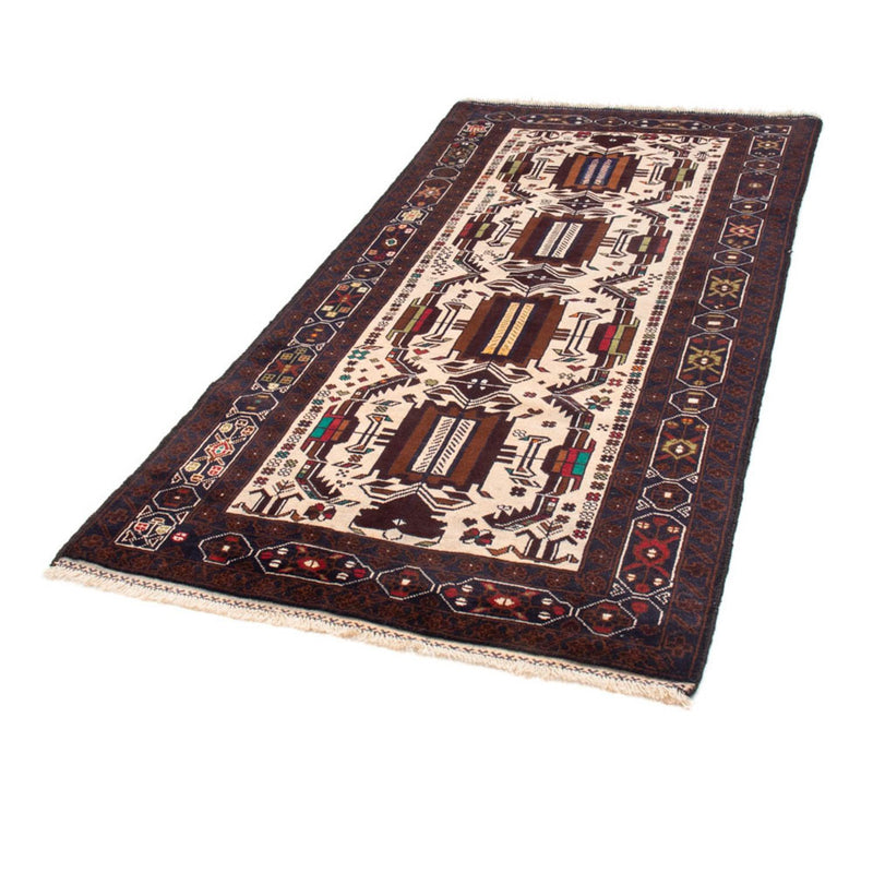 Corredor Tapete Baluch - 207 x 100 cm - bege