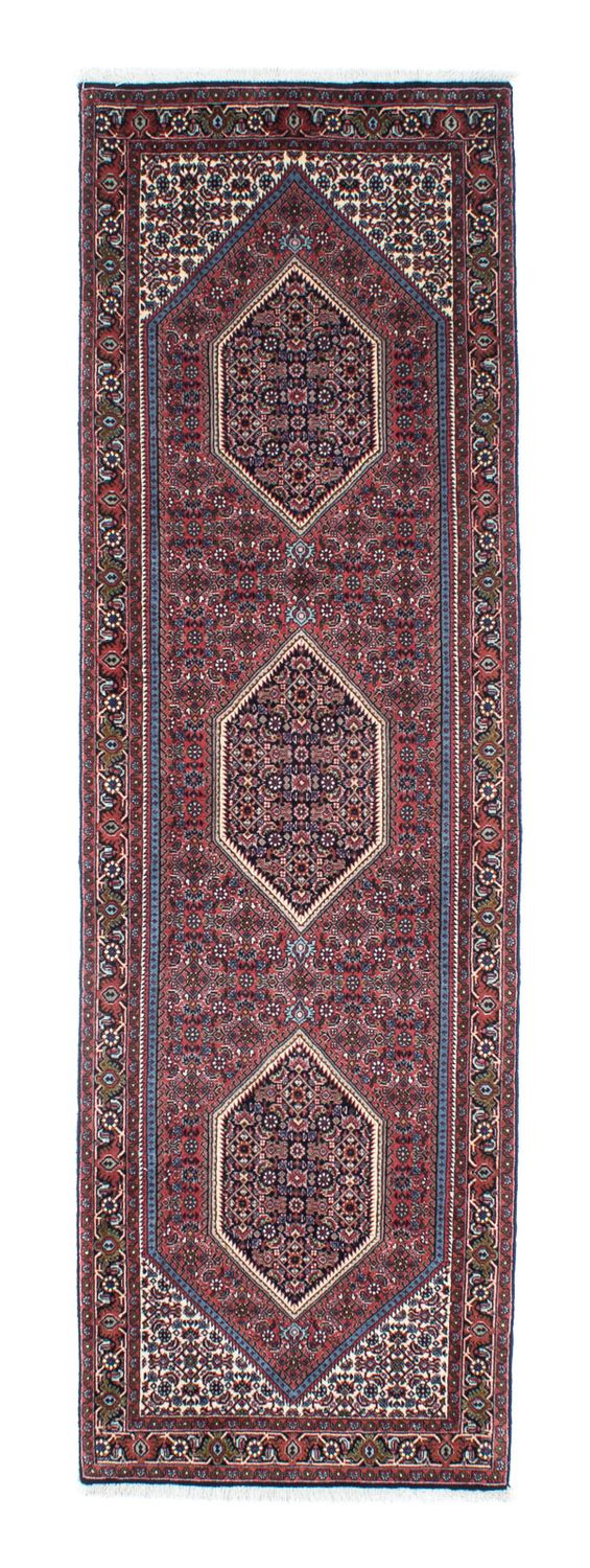 Corredor Tapete Persa - Bijar - 245 x 74 cm - vermelho claro