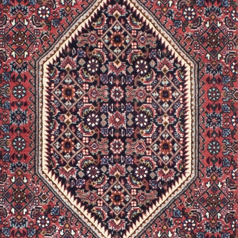 Corredor Tapete Persa - Bijar - 245 x 74 cm - vermelho claro
