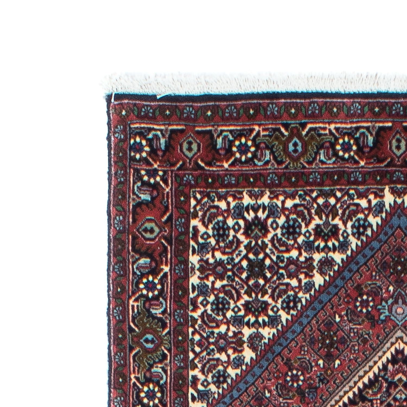 Corredor Tapete Persa - Bijar - 245 x 74 cm - vermelho claro