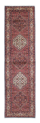 Corredor Tapete Persa - Bijar - 313 x 83 cm - vermelho claro