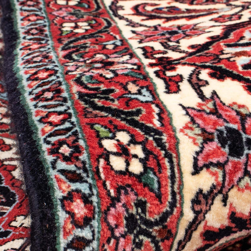 Tapete Persa - Bijar - 295 x 251 cm - vermelho escuro