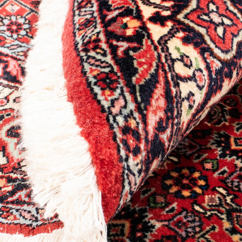Tapete Persa - Bijar ronda  - 150 x 150 cm - vermelho escuro