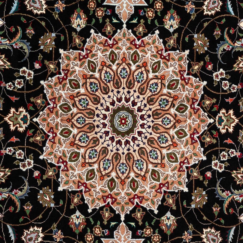 Tapete Persa - Tabriz - Royal - 293 x 190 cm - azul escuro