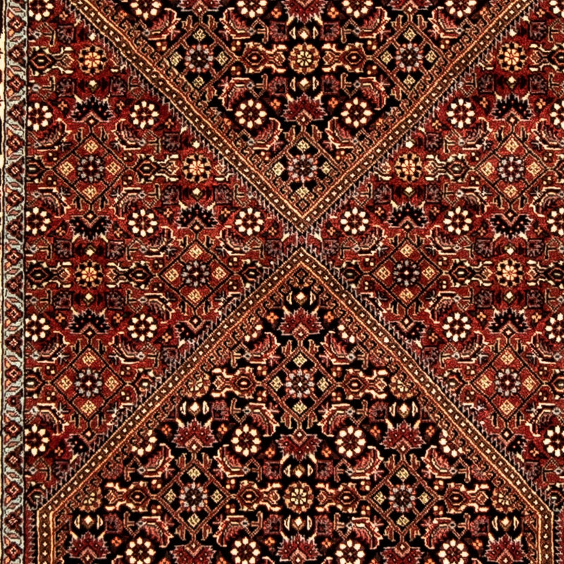 Corredor Tapete Persa - Bijar - 313 x 82 cm - castanho