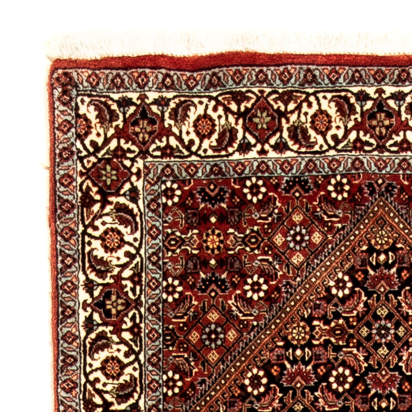 Corredor Tapete Persa - Bijar - 313 x 82 cm - castanho