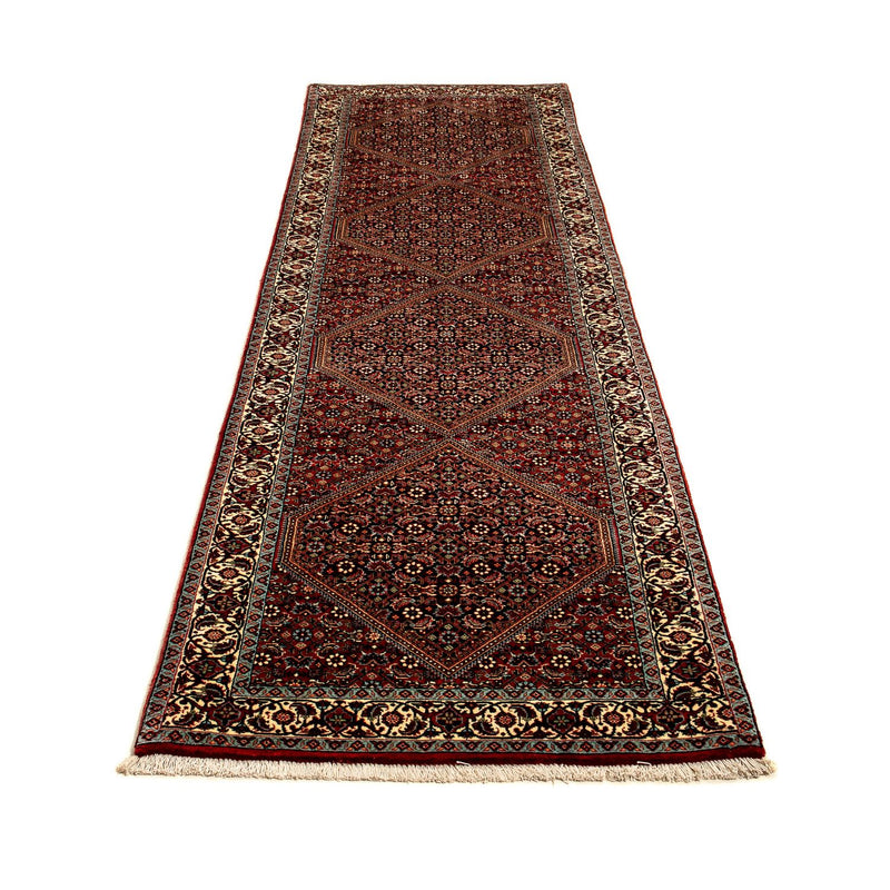 Corredor Tapete Persa - Bijar - 313 x 82 cm - castanho