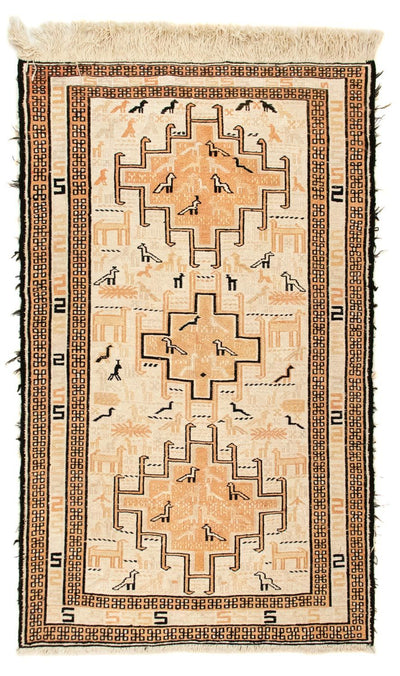 Kilim de seda Tapete 65x101cm