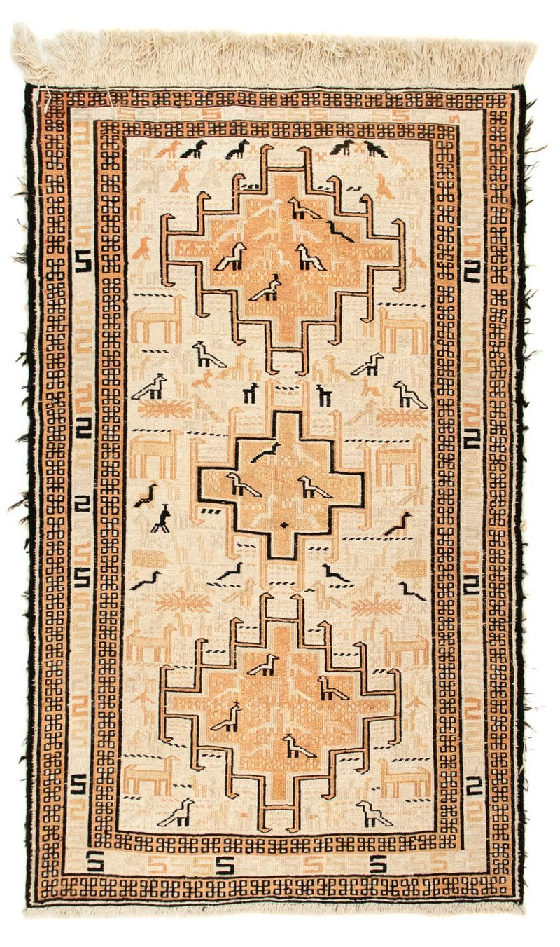 Kilim de seda Tapete 101x65cm
