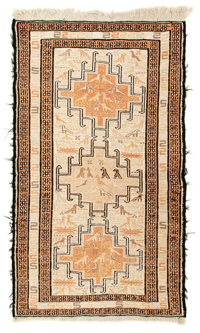 Kilim de seda Tapete 62x103cm