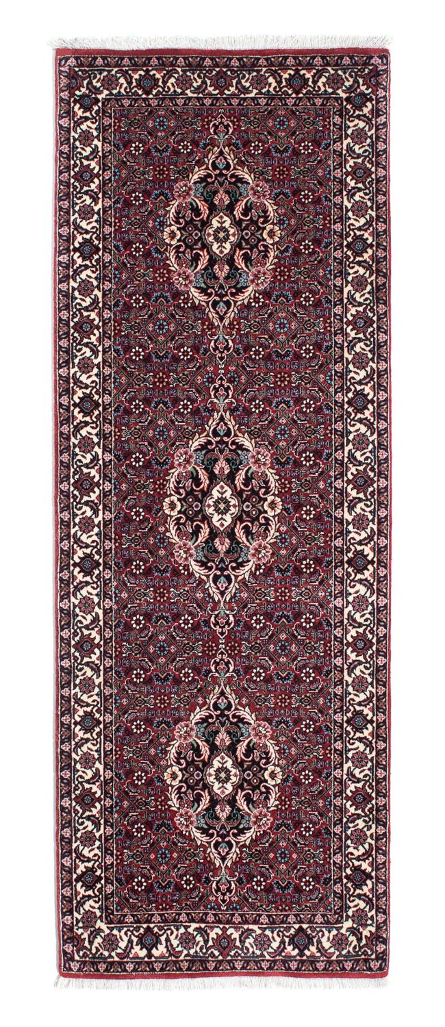 Corredor Tapete Persa - Bijar - 200 x 73 cm - vermelho
