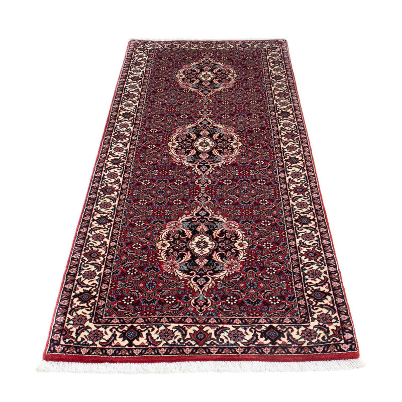 Corredor Tapete Persa - Bijar - 200 x 73 cm - vermelho