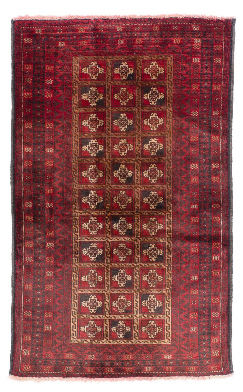 Tapete Baluch - 150 x 97 cm - vermelho escuro