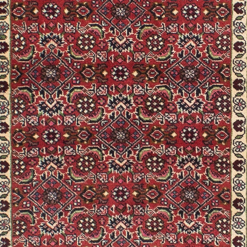 Corredor Tapete Persa - Bijar - 249 x 73 cm - vermelho claro
