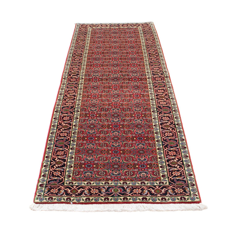 Corredor Tapete Persa - Bijar - 249 x 73 cm - vermelho claro