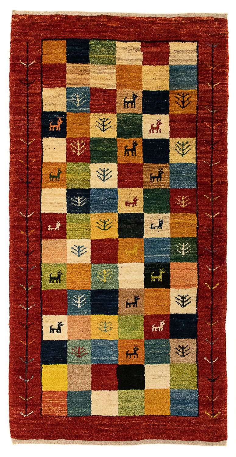 Gabbeh persa Tapete 136x72cm - Perserteppich Wollteppich