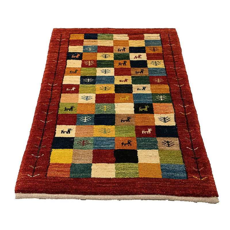 Gabbeh persa Tapete 136x72cm - Perserteppich Wollteppich