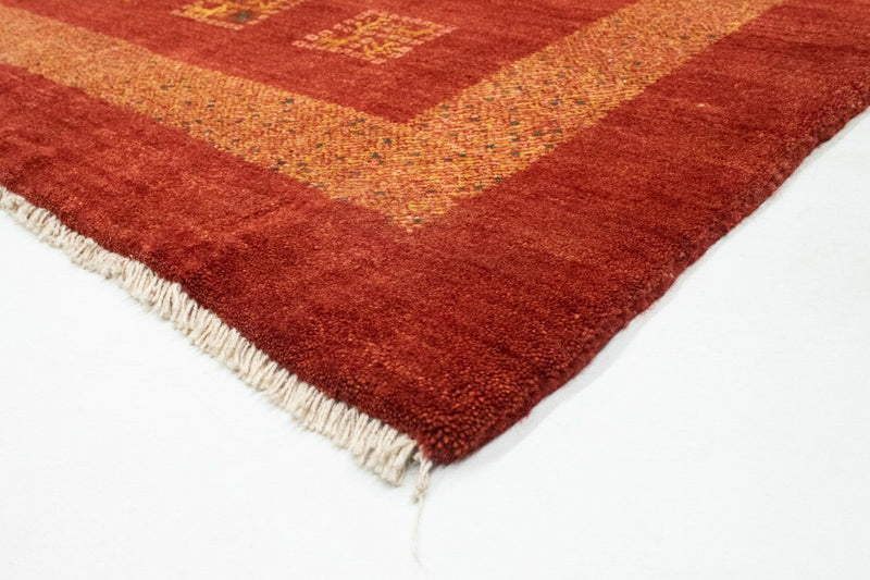 Tapete Gabbeh - Persa - 187 x 149 cm - vermelho