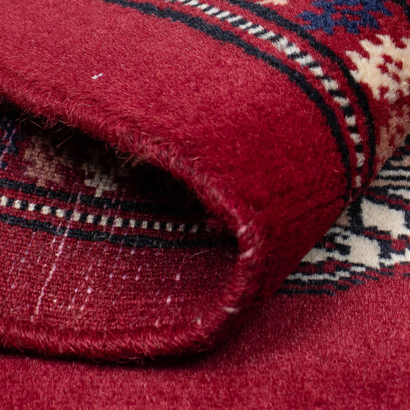 Tapete afegão - Bukhara - 303 x 253 cm - vermelho