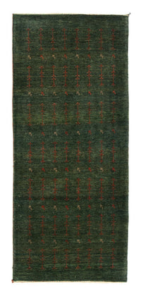 Corredor Tapete Gabbeh - Loribaft Persa - 209 x 87 cm - verde – product image