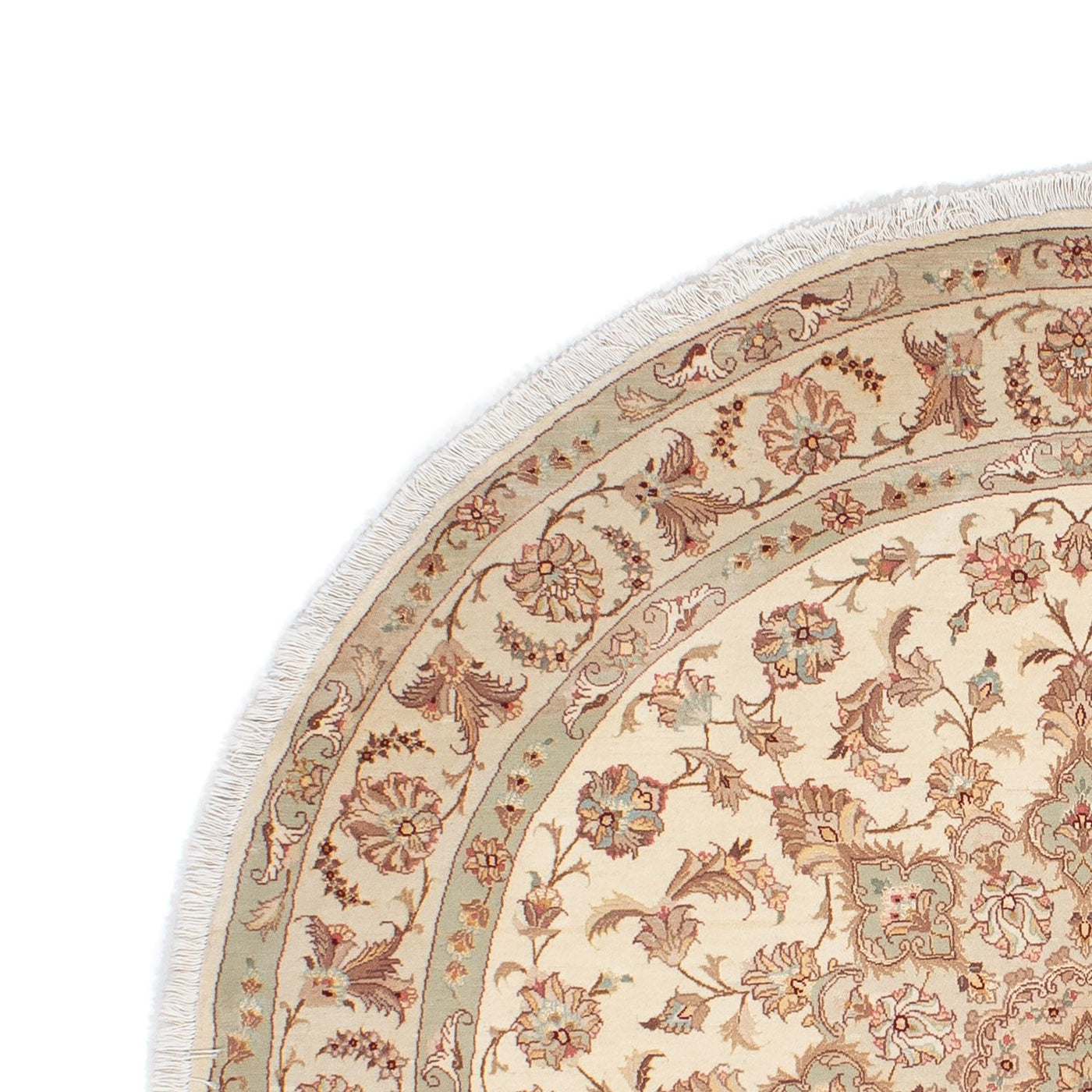 Tapete Persa - Tabriz - Royal ronda  - 146 x 146 cm - bege
