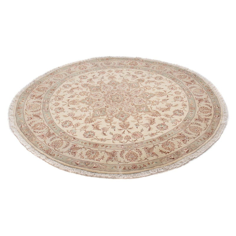 Tapete Persa - Tabriz - Royal ronda  - 146 x 146 cm - bege