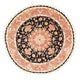 Tapete Persa - Tabriz - Royal ronda  - 153 x 153 cm - azul escuro