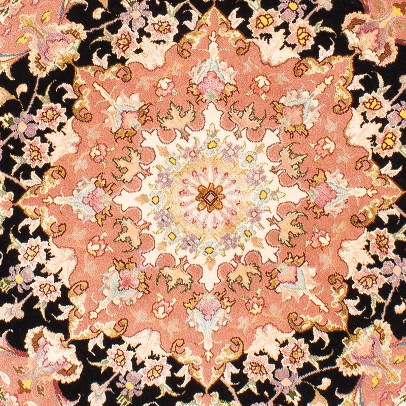 Tapete Persa - Tabriz - Royal ronda  - 153 x 153 cm - azul escuro