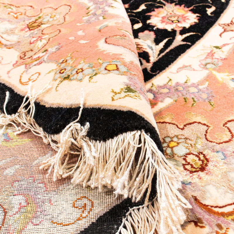 Tapete Persa - Tabriz - Royal ronda  - 153 x 153 cm - azul escuro