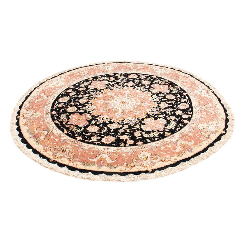 Tapete Persa - Tabriz - Royal ronda  - 153 x 153 cm - azul escuro