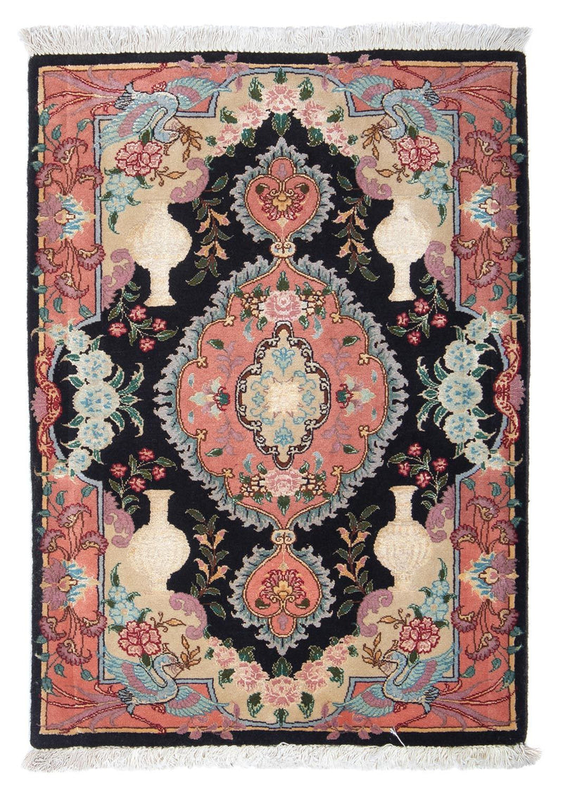 Tapete Persa - Tabriz - Royal - 92 x 65 cm - azul escuro