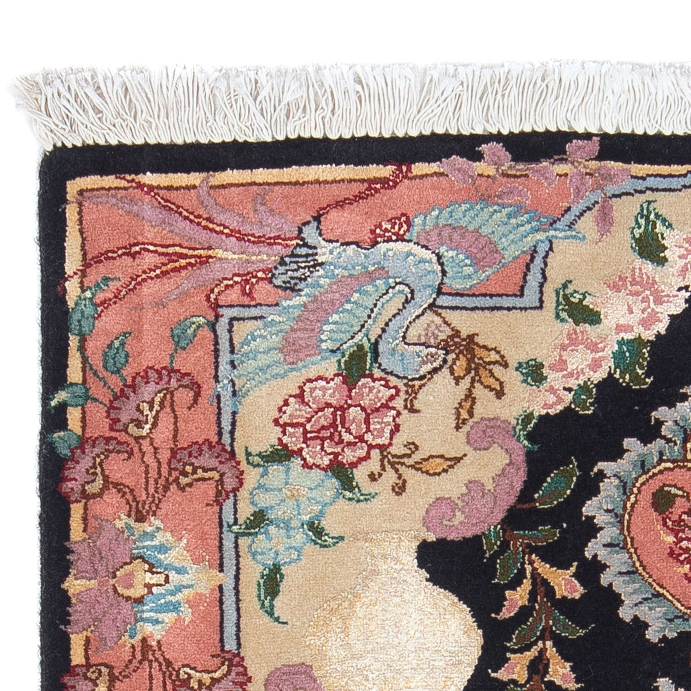 Tapete Persa - Tabriz - Royal - 92 x 65 cm - azul escuro