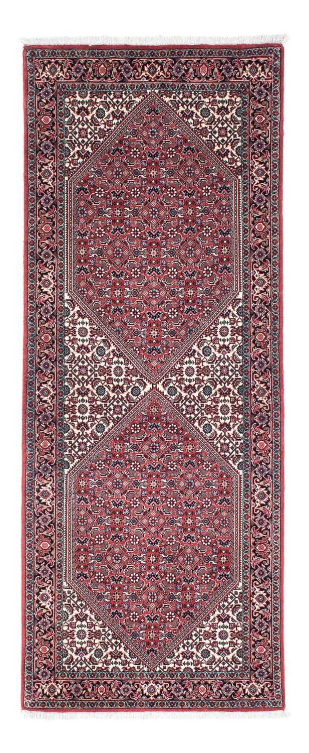 Corredor Tapete Persa - Bijar - 195 x 73 cm - vermelho