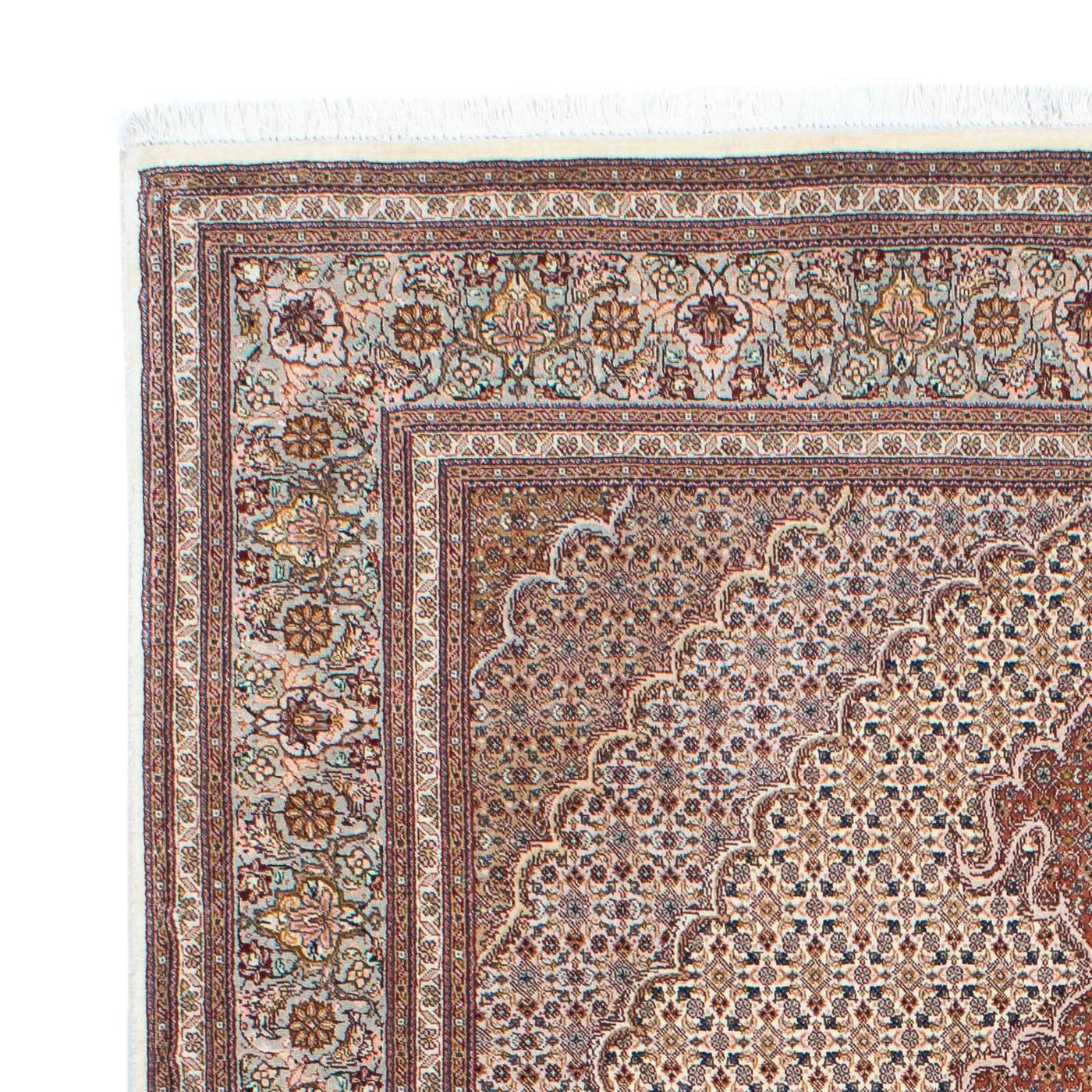 Tapete Persa - Tabriz - 202 x 150 cm - castanho claro