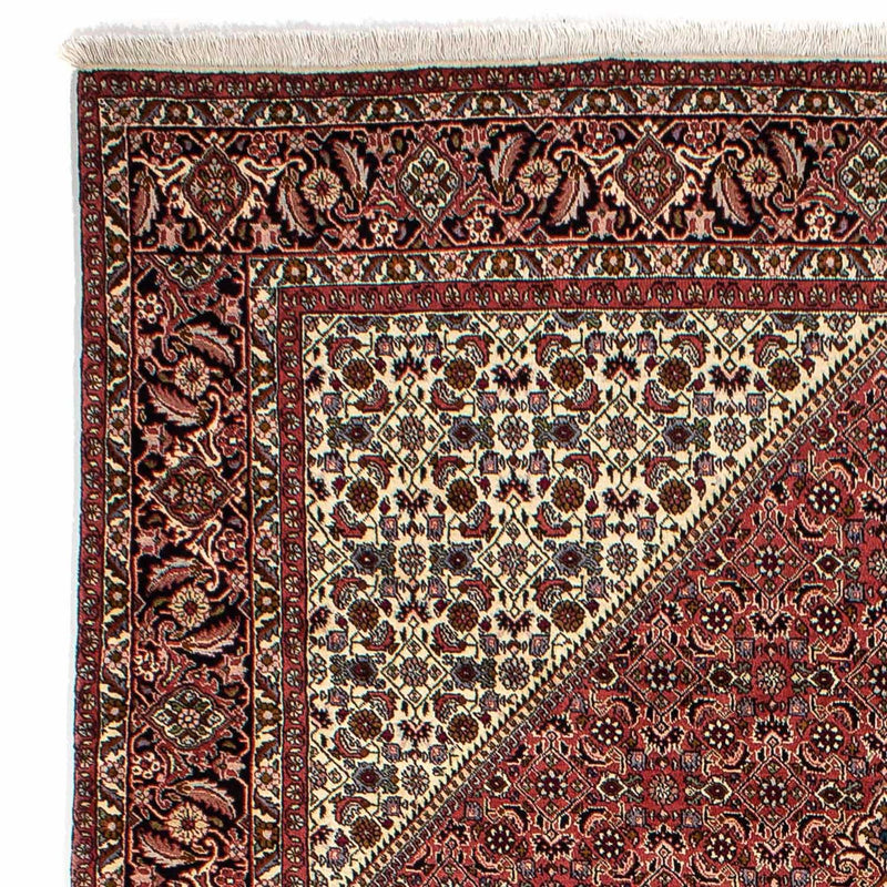 Tapete Persa - Bijar - 290 x 197 cm - vermelho escuro
