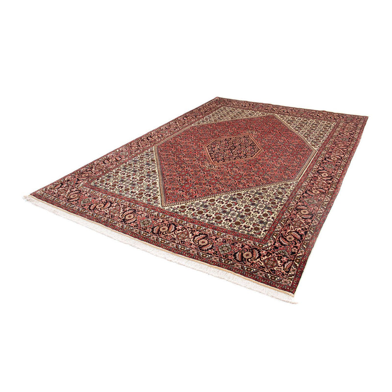 Tapete Persa - Bijar - 290 x 197 cm - vermelho escuro