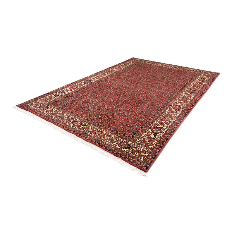Tapete Persa - Bijar - 297 x 197 cm - vermelho escuro