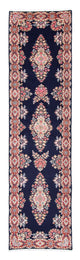 Corredor Tapete Persa - Royal - 407 x 96 cm - azul escuro