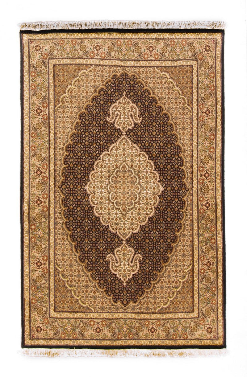 Tapete Persa - Tabriz - 158 x 100 cm - preto