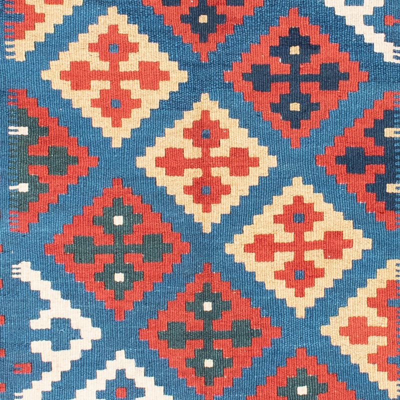 Tapete Kelim - Oriental - 188 x 122 cm - azul
