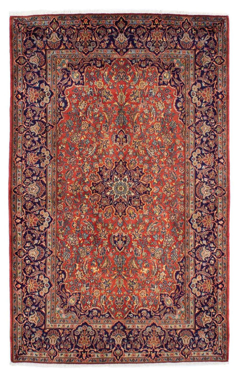 Tapete persa - Keshan - 222 x 140 cm - ferrugem