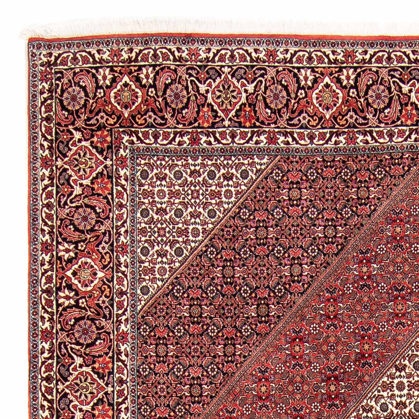 Tapete Persa - Bijar - 297 x 250 cm - vermelho escuro