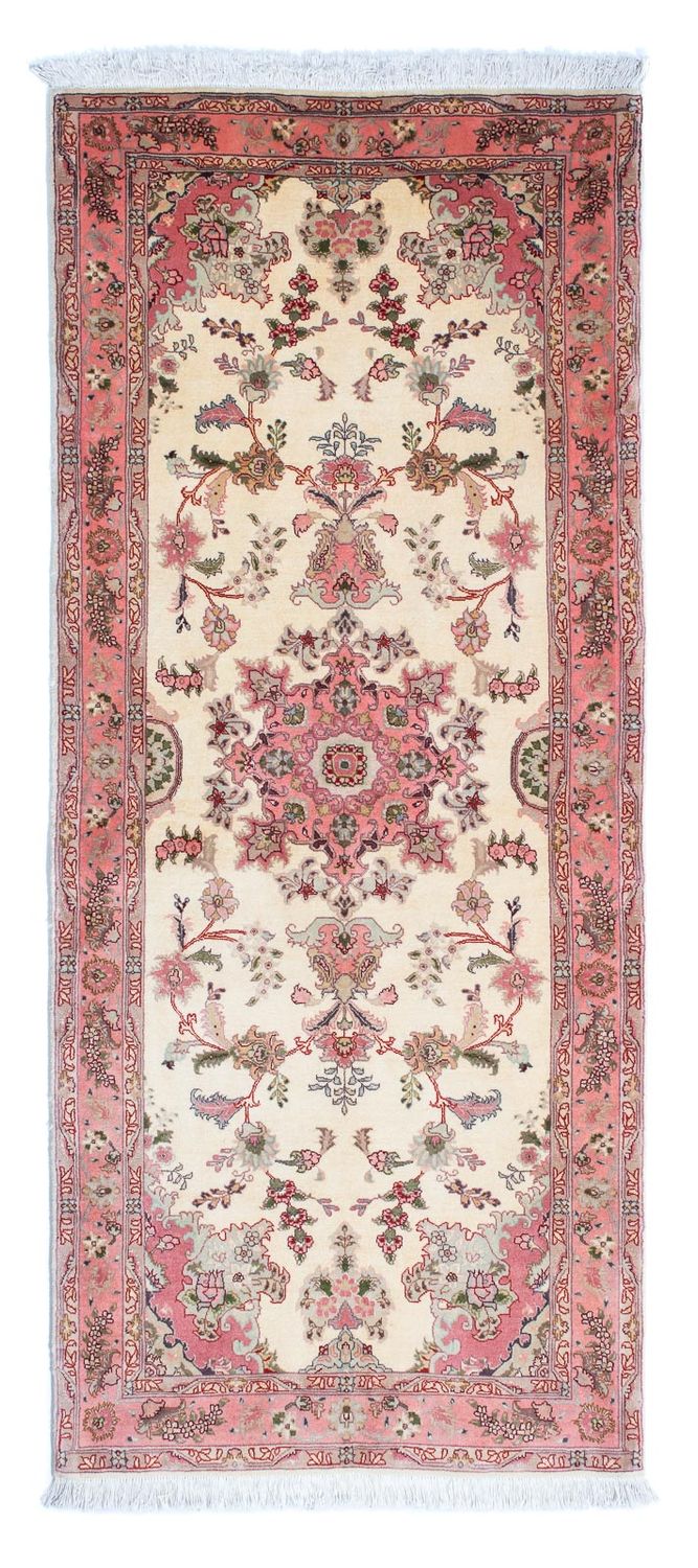 Corredor Tapete Persa - Tabriz - Royal - 198 x 83 cm - bege