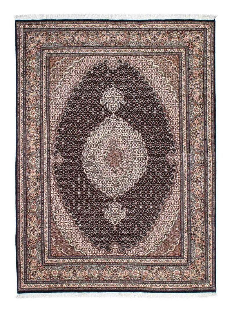 Tapete Persa - Tabriz - Royal - 208 x 150 cm - castanho claro